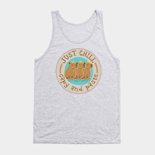 Just Chill Capy and Paste Tank Top